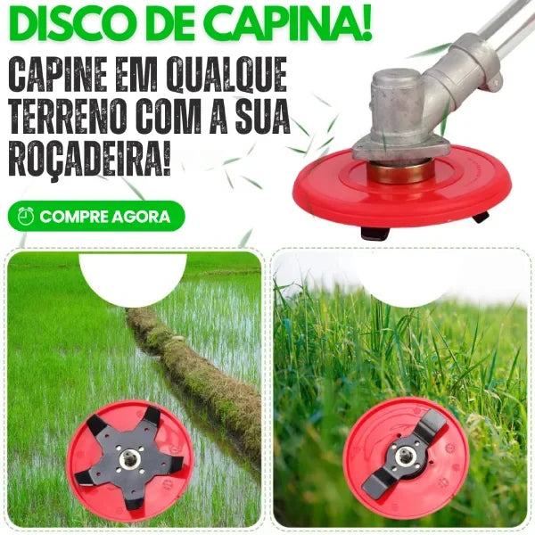 Disco Anfíbio de Capina - Água, Terra e Pedregulho