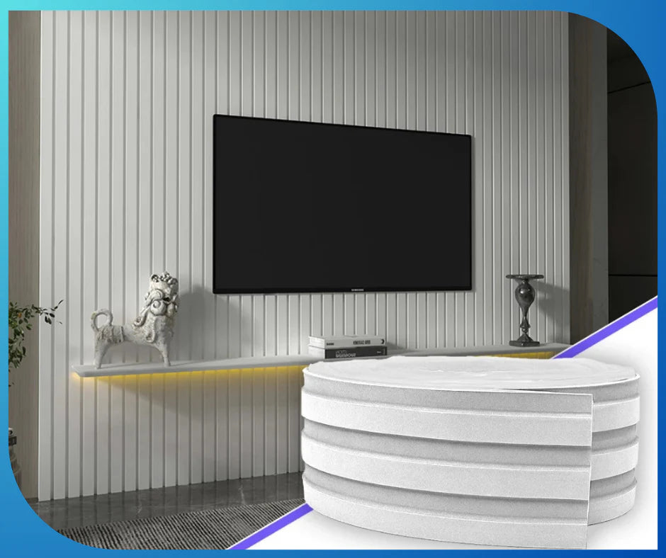 Painel de Ripa Laminado de EVA Autocolante Auréon - Sofisticação e Conforto em Cada Detalhe